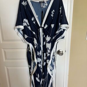 Karl Lagerfeld Blue and White Floral Dress